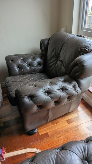 3 piece leather couch