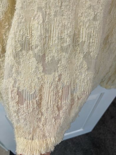 New Object Lace Top / Blouse in Cream - Size Medium / Size 12