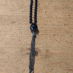 Black beaded necklace