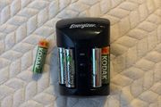 Energizer Battery Charger + Rechargeable Batteries