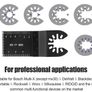 20 Pcs Mix Oscillating Saw Blades, Professional Wood/Metal Universal Multitool Quick Release Saw Blades Fit Fein Multimaster, Ryobi, Milwaukee, Bosch, Dremel, Dewalt, Rockwell, Makita and More (FREE POSTAGE) Image 6