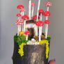 Handcrafted tiny wooden mushrooms Image 2