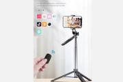 A36 Selfie Stick Tripod Mini Extendable 3 in 1 Selfie Stick with Wireless Remote and Tripod Stand Holder