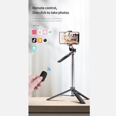 A36 Selfie Stick Tripod Mini Extendable 3 in 1 Selfie Stick with Wireless Remote and Tripod Stand Holder