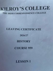 Leaving Cert improve your grade - Revision books Leaving History allCourse materials by Kilroy College