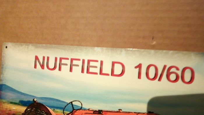 Nuffield 10/60 classic tractor tin metal sign