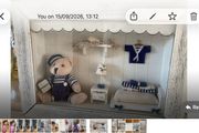 Box frame of  teddy bear room