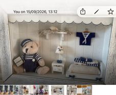 Box frame of  teddy bear room