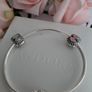 Brand new genuine Pandora sterling silver charm clips Image 7