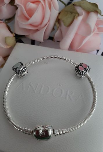 Brand new genuine Pandora sterling silver charm clips
