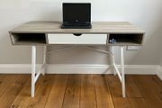 Light oak &amp; white desk