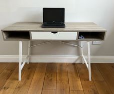 Light oak & white desk