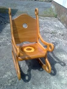 Large laminated rocking chair