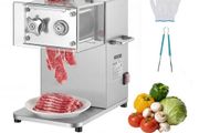 Meat Cutting Machine, 850W Commercial Slicer, 5mm Heavy Duty Stainless Steel Blade Shredder for Boneless Meat Soft Vegetables, Electric Food Slicers for Kitchen Restaurant Supermarket