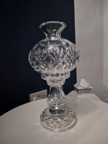 Genuine Waterford Crystal Hurricane 2 piece lamp