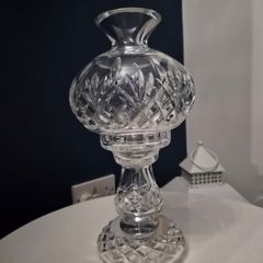 Genuine Waterford Crystal Hurricane 2 piece lamp