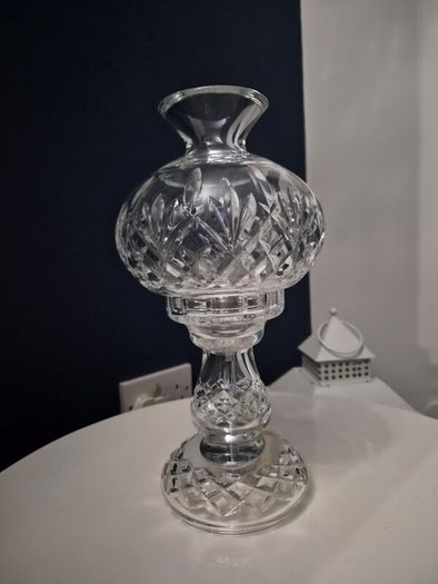 Genuine Waterford Crystal Hurricane 2 piece lamp