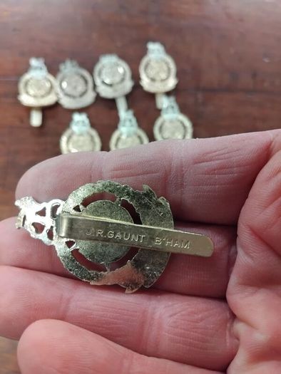 Vintage Metal Army Badges