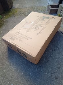 Brand new Bernstein Concealed Toilet Cistern Frame with chrome flush plate