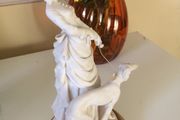 Vintage A.Belcari Lady &amp; Dog 1985