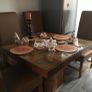 Dining tables with 4 chairs. Glass panel for top table Image 5