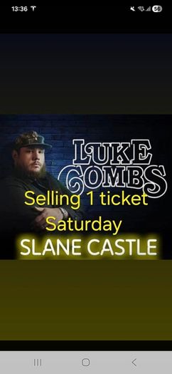 luke Combs Slane Saturday ticket
