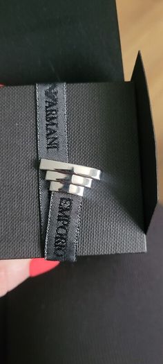 silver armani Jewellery Set