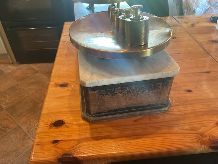 vintage weighing