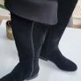 OFFICE black suede Over the Knee (OTK) high boots Sz 7 (Fit 7-8UK) - Rrp 150 (New) Image 9