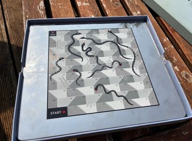 Newbridge Silver Snakes and Ladders set