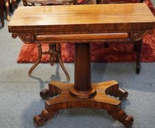Antique Rosewood William IV Card Table (c.1830)
