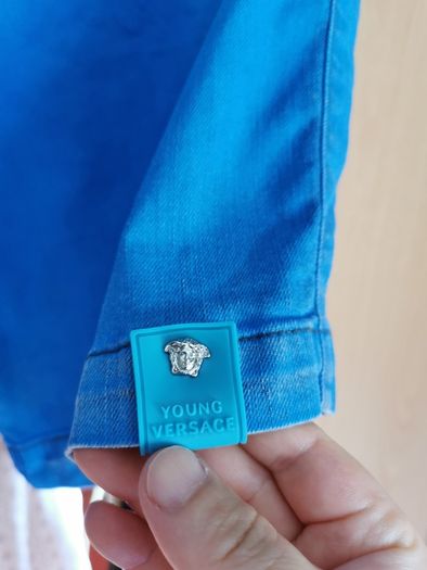 Young Versace denim short UK 10