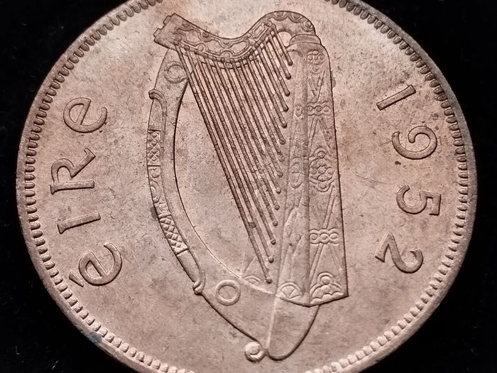 [#2660] - Ireland 1952 | Irish 1d | One Penny | KM.11 | UNC