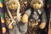 two nice doll's, hard torso/face