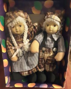 two nice doll's, hard torso/face