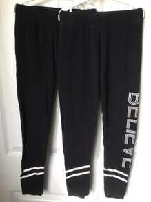 Girls 'Believe' Leggings (2 pairs) 9-10yrs