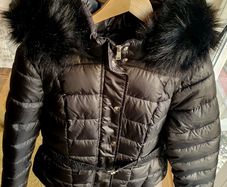 As New River Island Belted Puffer Jacket