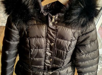 As New River Island Belted Puffer Jacket