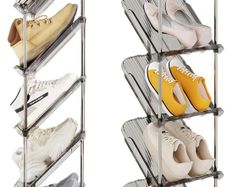 Narrow Shoe Rack 5 Tiers - Slim Tall Shoes Racks for Small Spaces and Corner, Shoe Storage Organiser Cabinet for Hallway, Vertical Shoe Shelf Stand Holder for Shoes and Boots