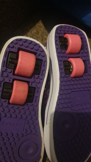 Heelys Shoes Snazzy X2 Purple Multi Rainbow UK Size 13
