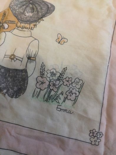 Vintage pillowcase