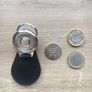 Brand new synthetic leather Opel metal key ring with shopping trolley token/coin Image 8