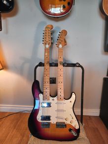 Double neck Antoria Electric Guitar