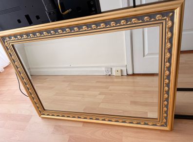 Beautiful gold mantle piece mirror