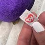 Ty Beanie Boos COUNT the Purple Halloween Bat approx. 6" Used Please see photos Image 2