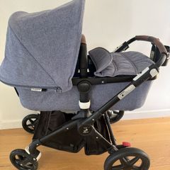 Bugaboo Fox Bassinet and Pram with extras