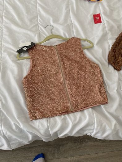 Swamp glitter crop top new with tags