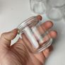 247 - Set of 6 Vintage Clear Glass Collectible Decorative Jars Image 3