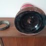Antique Cranberry Oil Lamp Base Spare Image 7