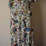 White floral peacock cold shoulders maxi dress size UK10 EU38 Postage included Image 2